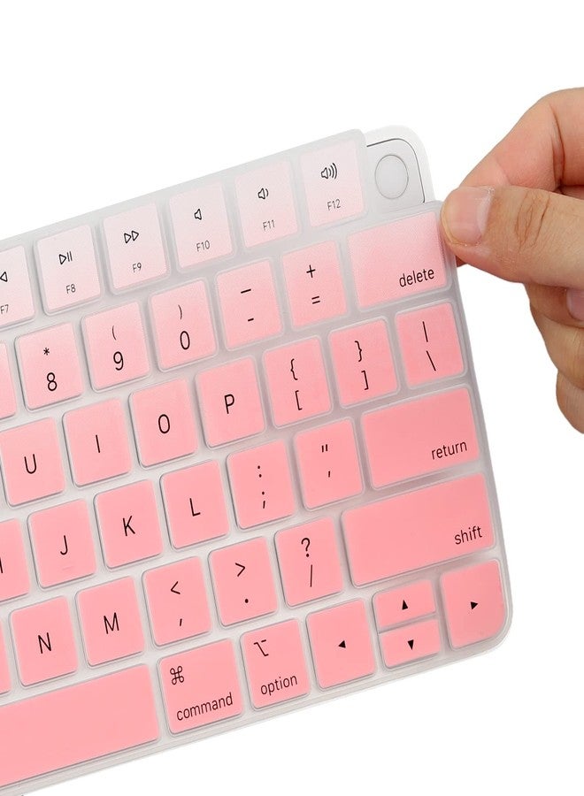 موباي-جول غطاء لوحة مفاتيح لأجهزة Apple iMac المكتبية المتكاملة موديلات 2024/2023/2021، وiMac مقاس 24 بوصة المزود بشريحة M4/M3/M1، ولوحة مفاتيح Apple Magic Keyboard A3118 A2449 A2450 MK293LL/A MK2A3LL/A، وMagic Keyboard 3 - Image 5